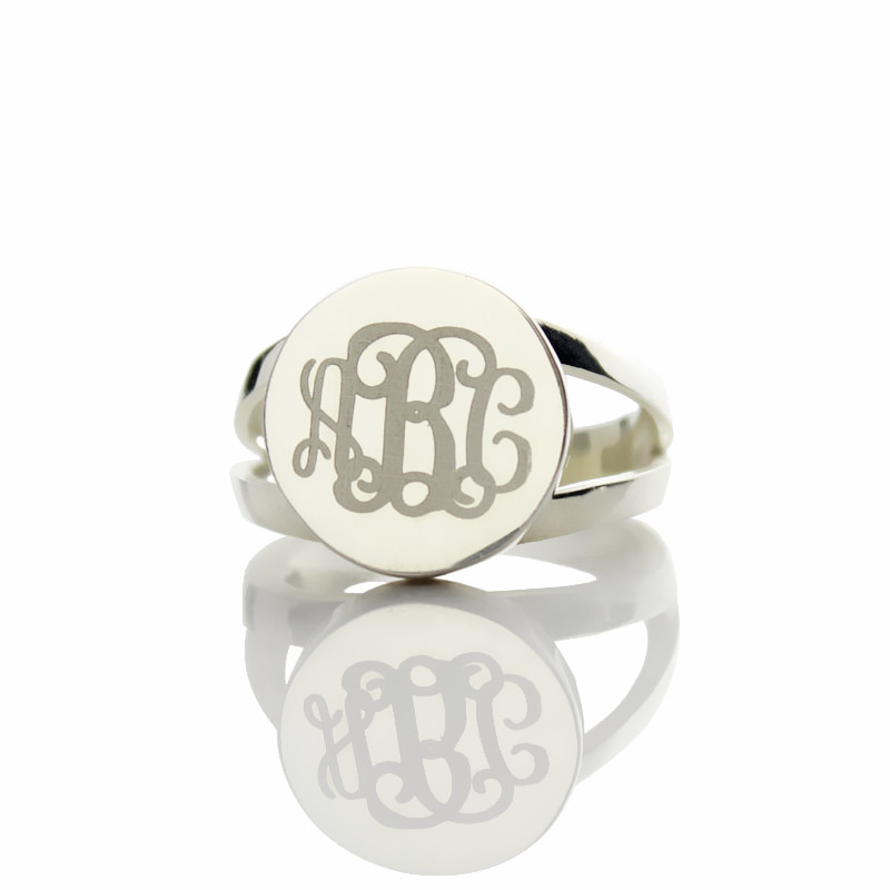 silver unique monogram ring silver unique monogram ring  22 99 retail ...