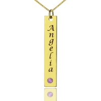 gold solid necklace name infinity
