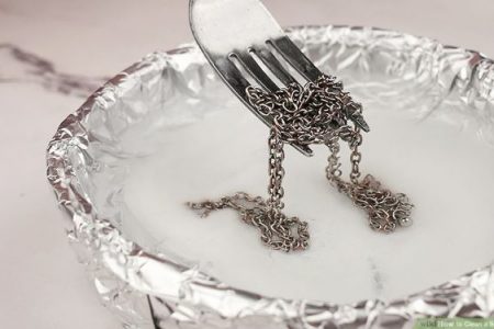 clean your silver necklace