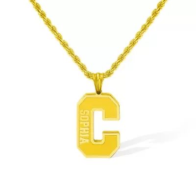 How do you make necklaces with initials
