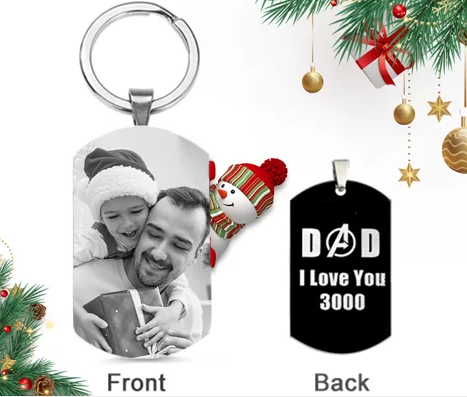 Personalized Photo Keychain for Dad