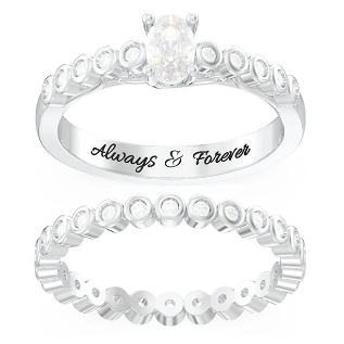 Oval Halo Wedding Ring Sets