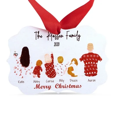 Personalized Family Christmas Ornament for Home