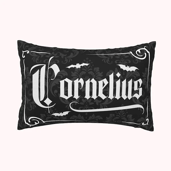 Personalized Gothic Bat Cushion Pillow Throw Cover Halloween Home Decor