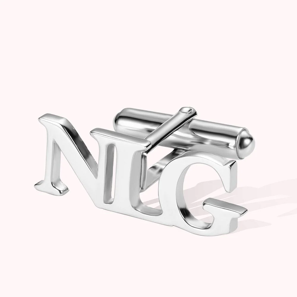 Initial Letter Name Cufflinks