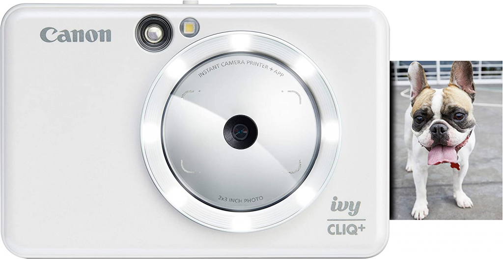 Canon IVY CLIQ+ Instant Camera Printer,Smartphone Photo Printer Via Bluetooth(R), Pearl White