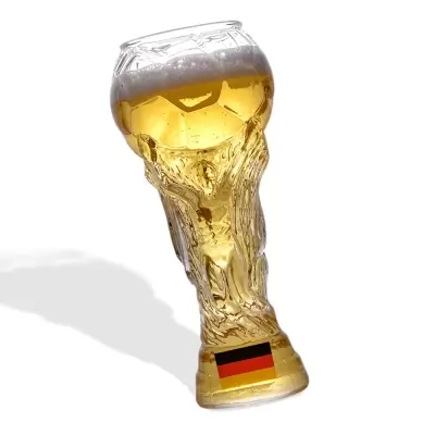 Custom 2022 World Cup Beer Glass with National Flag
