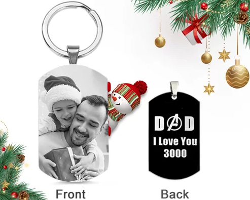 Personalized Photo Keychain for Dad