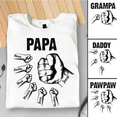 Custom Dad/Grandpa Shirt with Name