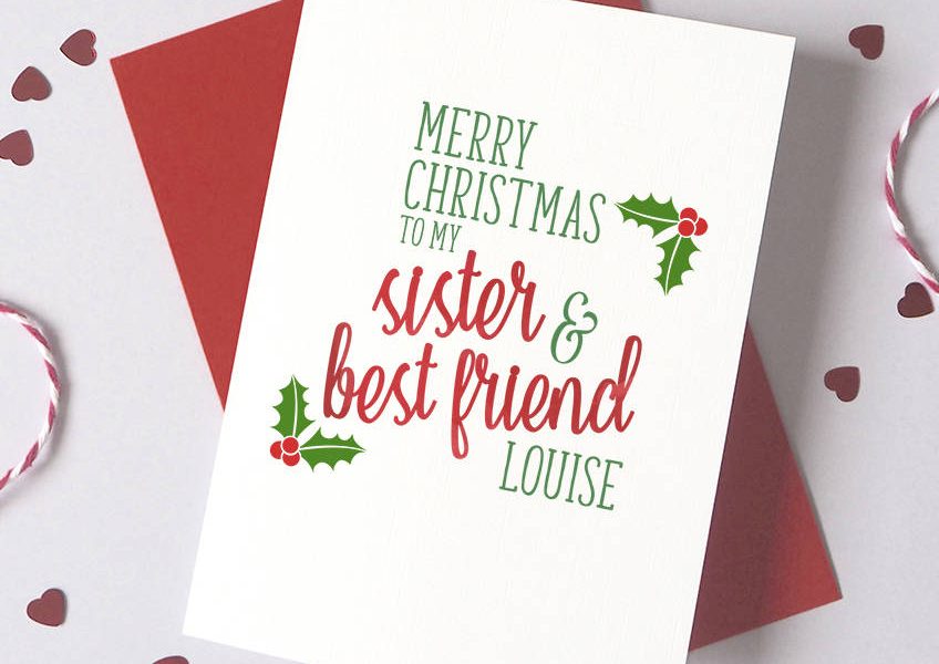 Christmas card words discount