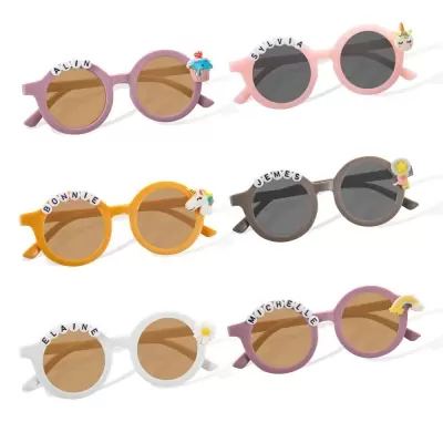 Personalized Name Sunglasses, Princess Sunglasses, Unicorn Sunglasses, Birthday/Christmas/Children's Day Gift for Babies/Kids/Girls