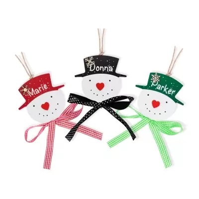 Personalized Name Hanging Snowmen Decoration Christmas Gift