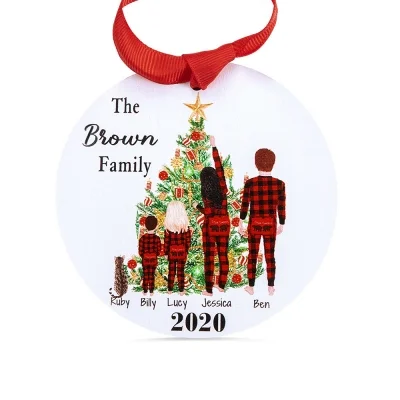 Custom Family Christmas Ornament