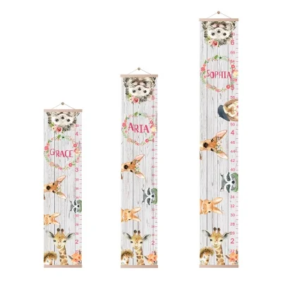 Custom-built Name Growth Chart for Kids