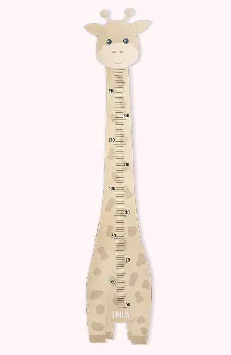Personalized Giraffe Height Growth Chart for Children