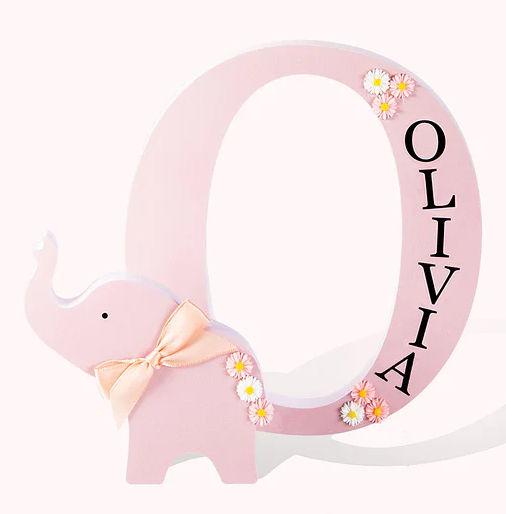 Personalized Name and Initial Signs for Baby Room Decor